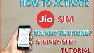 Live Activation - How To Activate Reliance JIO SIM On Any 4G Phone With Unlimited Data & Call(GUIDE)