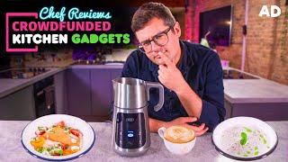 Chef & Normal Test a CROWDFUNDED Kitchen Gadget | Milk Frother?!