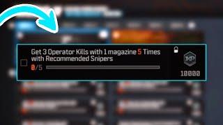 How To Get 3 Kills With 1 Magazine 5 Times With Recommended Snipers In MW3!