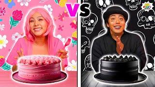 PINK VS BLACK Which Color is Better Challenge!!