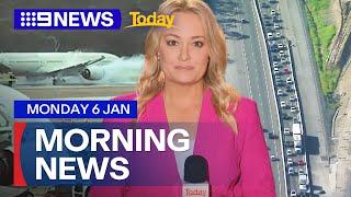 Plane tyres burst at Melbourne Airport; Queensland’s deadliest road gets upgrade | 9 News Australia