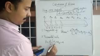 Calculation of Volume : Level section : Surveying