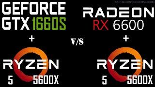 Nvidia GTX 1660 Super vs AMD RX 6600 Feat Ryzen 5 5600X || 13 Games Tested