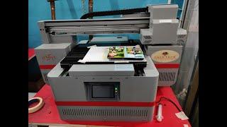 Goldtech UV Flatbed Printer A3 Size With Rotary....Successfully Installed in Narnol_Haryana.