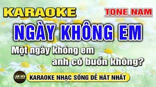 Ngày Không Em Karaoke Nhạc Sống Tone Nam I Beat Mới 2023 Dễ Hát Nhất I Karaoke Lâm Hiền