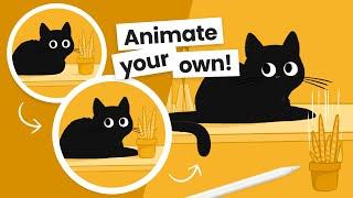 You Can Animate A Sneaky Cat! • Procreate Tutorial (Part 2)