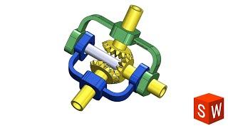 Power Transmission Mechanism in Solidworks