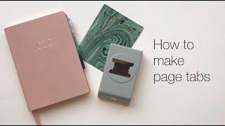 How to make page tabs