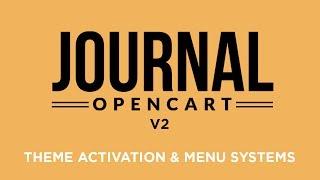 Journal Theme V2 - Theme Activation & Menu Systems