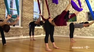 Aerial Hammock Conditioning - FULL Workout - Aerial Asana/Yoga - Lydia Michelson-Maverick