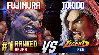 SF6 ▰ FUJIMURA (#1 Ranked Akuma) vs TOKIDO (Ken) ▰ High Level Gameplay