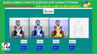 I Build a photo aditor app using python (tkinter+opencv)