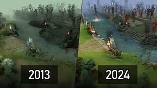 Dota 2 - Map Comparison: 2013 vs. 2024