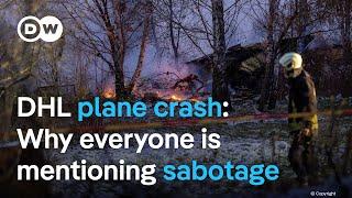 German plane crashes in Lithuania; No foul play suspected currently | DW News