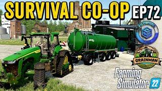 NEW EQUIPMENT & PRODUCTIONS! LETS MAKE MONEY!   SURVIVAL CHALLENGE CO-OP | FS22 | EPISODE 72