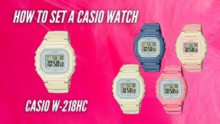 Cara Setting Jam Tangan Casio W-218HC