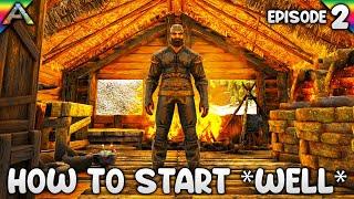 How to get Started *WELL* in ARK! | Let's Play ARK Survival Evolved: The Island | Episode 2