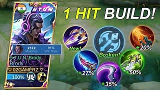 BRODY BEST 1 SHOT BUILD AND EMBLEM FOR AUTO WIN IN RANKED GAME! ( Insane damage! )