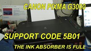 RESET ULANG CANON G3000 (SUPPORT CODE 5B01)