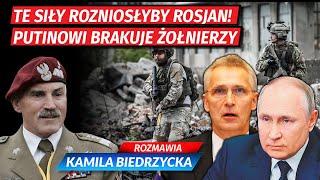 Te SIŁY ROZNIOSŁYBY Rosjan! Gen. Bieniek UJAWNIA: Armia Putina jest NAGA. Kazał ARESZTOWAĆ generałów