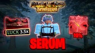 AOT Revolution New Best Method To Get ARMORED SERUM FAST (10% Every Raid)