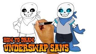 How to Draw Underswap Sans | Undertale