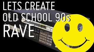 Let's create rave like we're back in the 90's (Korg M1,Korg MS-20,emulating Akai S950) Prodigy style