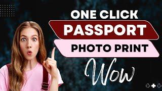 8 Passport Size Photo in One Click Action Free Download 2022