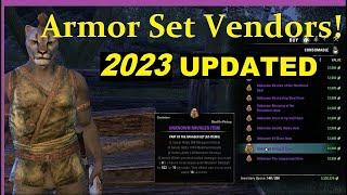  ESO - Cyrodiil Armor Set Vendors! (UPDATED) Locations & Armor Sets Lists!