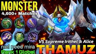 Monster Thamuz VS Supreme Irithel & Alice - Top 1 Global Thamuz by niel need mira - Mobile Legends