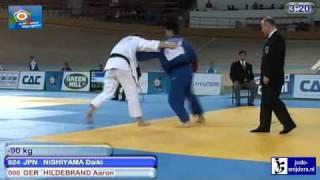 Judo 2010 World Cup Men Vienna: Daiki Nishiyama (JPN) - Aaron Hildebrand (GER) [-90kg]