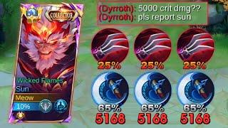 99% CRIT SUN BUILD! INSANE DAMAGE IN SOLO RANK - MUST WATCH!