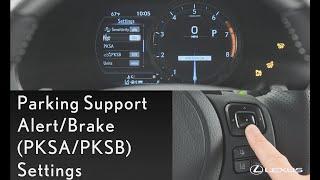 Lexus How-To: IS Parking Support Alert-Brake (PKSA-PKSB) Settings | Lexus