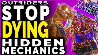 Outriders STOP GETTING ONE SHOTTED Hidden Mechanics Explained - Developers Insight Damage Control