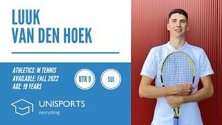 Luuk Van Den Hoek - College Tennis Recruiting Fall 2022