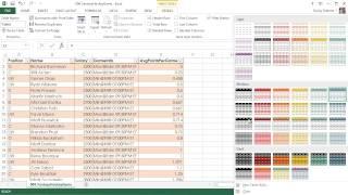 Microsoft Excel 2013 Tutorial - 9 - Working with Tables