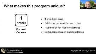 5/22 - Overview of CU Boulder's MS in Computer Science Program