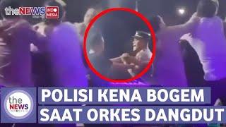 VIRAL Polisi Kena Bogem Mentah di Atas Panggung Dangdutan