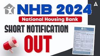 NHB Assistant Manager 2024 Short Notification Out | National Housing Bank Recruitment 2024