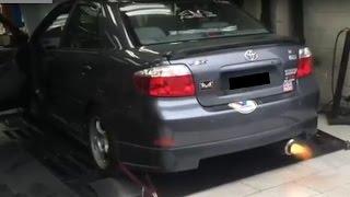 Custom Modified Toyota Vios Yaris Belta Sedan 1 5 Turbo XP40 Dyno Engine Exhaust