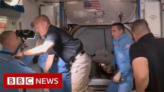 SpaceX Nasa Mission: Astronauts welcomed to the space station - BBC News