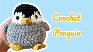 Crochet Penguin/ easy Amigurumi penguin tutorial/ beginner friendly.