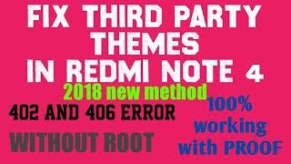 FIXED!!!! Themes from "third party source not supported" (new method 2018)