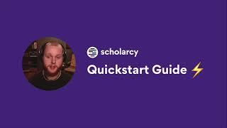 Scholarcy Quickstart Guide
