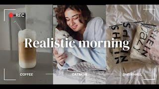 Realistic Morning routine: Morning Skincare, Iced coffee at home & SHEIN Semi modest Fashion Haul!