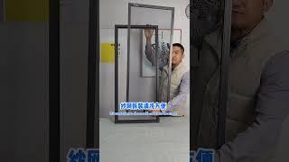 Small double-framed diamond net screens, 304 diamond nets, inner fan easy to remove!#qiangning