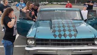 JJ's arm drop 2023 | Interacting with the audience at Gulfport Dragway