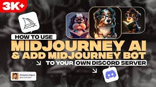 How to Use Midjourney AI - Add Midjourney Bot to Your Own Discord Server - Tutorial in Hindi/Urdu