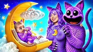 Catnap ile Aşırı Saklambaç! Poppy Playtime 3 Beni Evlat Edinse! Gerçek Hayatta Gülümseyen Yaratıklar