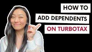 How To Easily Add Dependents | TurboTax Online Software 2024 (2023 Filing)